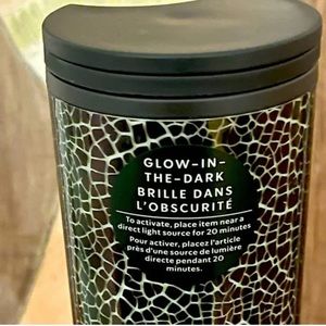 NWT Starbucks Halloween 2022 Crackle Glow in Dark Cold Drink Cup 16oz